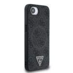 Калъф от 
Guess PU 4G Strass Triangle Metal Logo Case за iPhone 16e Black - Image 4