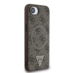 Калъф от 
Guess PU 4G Strass Triangle Metal Logo Case за iPhone 16e Brown - Image 4