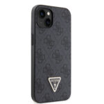 Калъф от Guess PU 4G Strass Triangle Metal Logo Case за iPhone 15 Black - Image 4