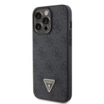 Калъф от Guess за iPhone 15 Pro Max Hardcase Leather 4G Diamond Triangle Black - Image 2