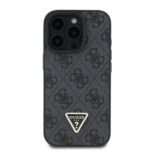 Калъф от Guess PU 4G Strass Triangle Metal Logo Case за iPhone 16 Pro Max Black - Image 2