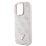 Калъф от Guess PU 4G Strass Triangle Metal Logo Case за iPhone 16 Pro Max Pink - Image 4