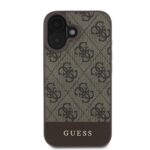 Калъф от 
Guess PU 4G Stripe за iPhone 16 Brown - Image 2