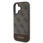 Калъф от 
Guess PU 4G Stripe за iPhone 16 Brown - Image 4