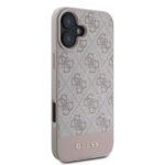 Калъф от Guess PU 4G Stripe Case за iPhone 16 Pink - Image 4
