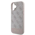 Калъф от Guess PU 4G Stripe Case за iPhone 16 Pink - Image 5