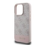 Калъф от Guess PU 4G Stripe Case за  iPhone 16 Pro Pink - Image 5