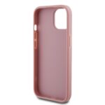 Калъф от Guess PU Fixed Glitter 4G Metal Logo Case за iPhone 15 Pink - Image 5