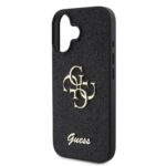 Калъф от 
Guess PU Fixed Glitter 4G Metal Logo за iPhone 16 Black - Image 4