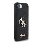 Калъф от 
Guess PU Fixed Glitter 4G Metal Logo Case за iPhone 16e Black - Image 4