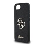 Калъф от 
Guess PU Fixed Glitter 4G Metal Logo Case за iPhone 16e Black - Image 5