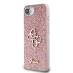Калъф от 
Guess PU Fixed Glitter 4G Metal Logo Case за iPhone 16e Pink - Image 2