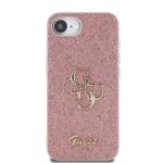 Калъф от 
Guess PU Fixed Glitter 4G Metal Logo Case за iPhone 16e Pink - Image 3