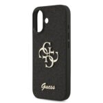 Калъф от 
Guess PU Fixed Glitter 4G Metal Logo Case за iPhone 17 Black - Image 5