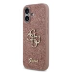 Калъф от 
Guess PU Fixed Glitter 4G Metal Logo Case за iPhone 17 Pink - Image 2