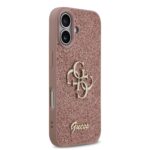 Калъф от 
Guess PU Fixed Glitter 4G Metal Logo Case за iPhone 17 Pink - Image 4
