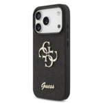 Калъф от 
Guess PU Fixed Glitter 4G Metal Logo Case за iPhone 17 Pro Black - Image 2