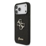 Калъф от 
Guess PU Fixed Glitter 4G Metal Logo Case за iPhone 17 Pro Max Black - Image 2