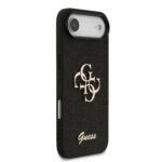 Калъф от 
Guess PU Fixed Glitter 4G Metal Logo Case за iPhone 17 Air Black - Image 4