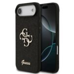 Калъф от 
Guess PU Fixed Glitter 4G Metal Logo Case за iPhone 17 Air Black