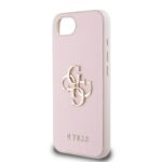 Калъф от 
Guess PU Grained 4G Metal Logo Case за iPhone 16e Pink - Image 5