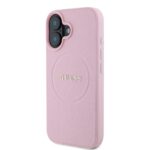 Калъф от Guess PU Grained Classic Logo MagSafe Case for iPhone 16 Pink - Image 3