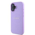 Калъф от Guess PU Grained Classic Logo MagSafe Case за iPhone 16 Purple - Image 3