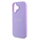 Калъф от Guess PU Grained Classic Logo MagSafe Case за iPhone 16 Purple - Image 4