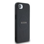 Калъф от 
Guess PU Grained Classic Logo MagSafe Case за iPhone 16e Black - Image 4