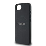 Калъф от 
Guess PU Grained Classic Logo MagSafe Case за iPhone 16e Black - Image 5