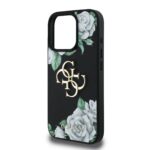 Калъф от Guess PU Grained Roses 4G Metal Logo Case за iPhone 16 Pro Black - Image 5