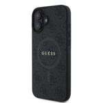 Калъф от Guess PU Leather 4G Colored Ring MagSafe Case за iPhone 16 Black - Image 3
