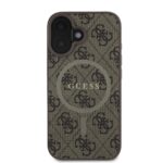 Калъф от 
Guess PU Leather 4G Colored Ring MagSafe за iPhone 16 Brown - Image 2