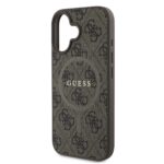 Калъф от 
Guess PU Leather 4G Colored Ring MagSafe за iPhone 16 Brown - Image 4