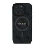 Калъф от 
Guess PU Leather 4G Colored Ring MagSafe за iPhone 16 Pro Black - Image 2