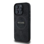 Калъф от 
Guess PU Leather 4G Colored Ring MagSafe за iPhone 16 Pro Black - Image 3