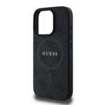 Калъф от 
Guess PU Leather 4G Colored Ring MagSafe за iPhone 16 Pro Black - Image 4