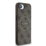 Калъф от 
Guess PU Leather 4G Colored Ring MagSafe Case за iPhone 16e Brown - Image 4
