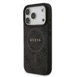Калъф от 
Guess PU Leather 4G Colored Ring MagSafe Case за iPhone 17 Pro Black - Image 2
