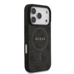 Калъф от 
Guess PU Leather 4G Colored Ring MagSafe Case за iPhone 17 Pro Black - Image 4