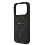 Калъф от 
Guess PU Leather 4G Colored Ring MagSafe Case за iPhone 17 Pro Black - Image 5