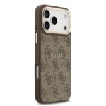 Калъф от 
Guess PU Leather 4G Gold Frame MagSafe Case за iPhone 17 Pro Max Brown - Image 4