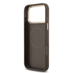 Калъф от 
Guess PU Leather 4G Gold Frame MagSafe Case за iPhone 17 Pro Max Brown - Image 6