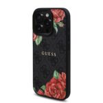 Калъф от Guess PU Leather 4G Roses MagSafe Case за iPhone 16 Pro Black - Image 2