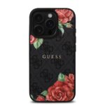 Калъф от Guess PU Leather 4G Roses MagSafe Case за iPhone 16 Pro Black - Image 3