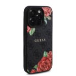 Калъф от Guess PU Leather 4G Roses MagSafe Case за iPhone 16 Pro Black - Image 4