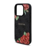 Калъф от Guess PU Leather 4G Roses MagSafe Case за iPhone 16 Pro Black - Image 5