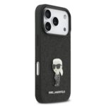 Калъф от 
Karl Lagerfeld Fixed Glitter Metal Ikonik Case за iPhone 17 Pro Black - Image 4