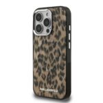 Калъф от Karl Lagerfeld IML Leopard MagSafe Case за iPhone 16 Pro Brown - Image 2