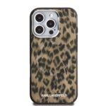 Калъф от Karl Lagerfeld IML Leopard MagSafe Case за iPhone 16 Pro Brown - Image 3